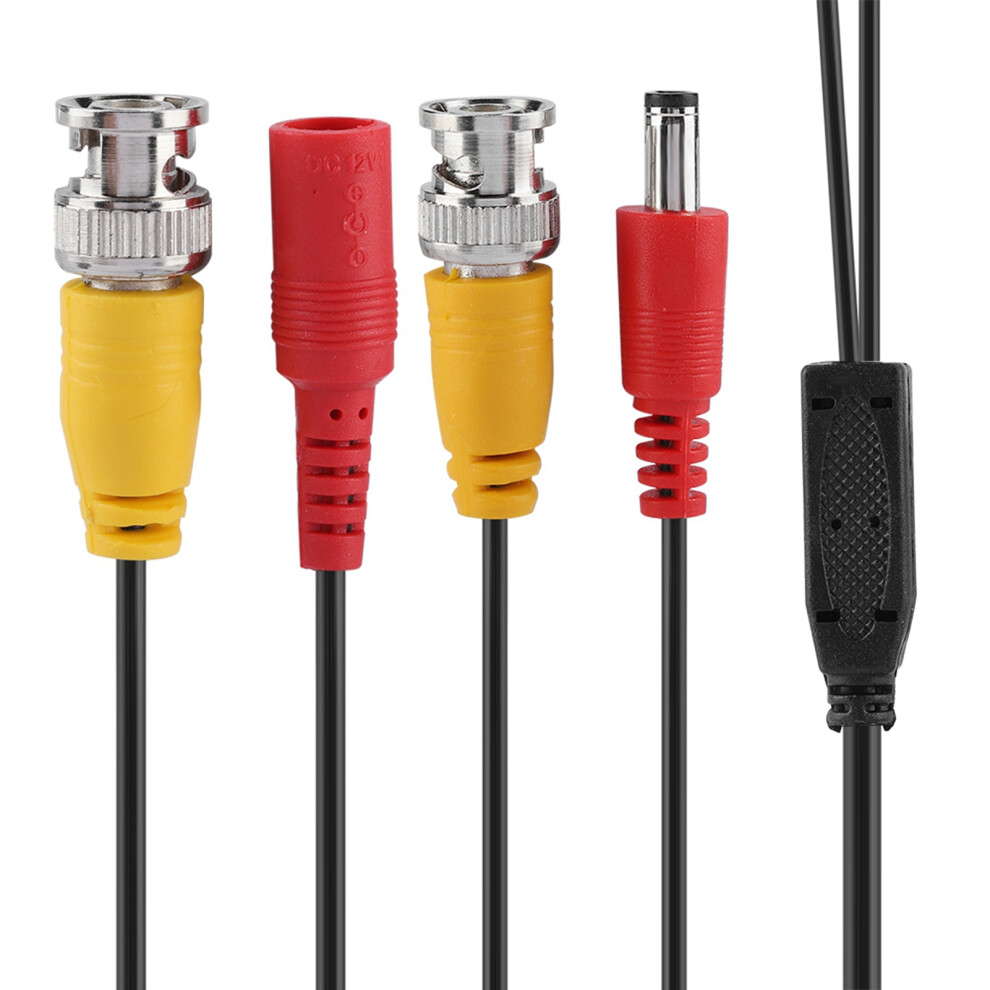 Bnc + 2.1Mm Dc Cctv Extension Cable 20M Video Coax Cable For Security System 8411382777893