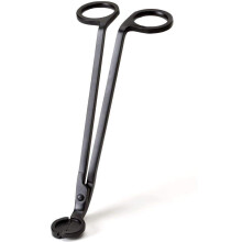 Stainless Steel Candle Wick Trimmer Wick Cutter Matte Black Rust Proof Long Handle for Even Burn