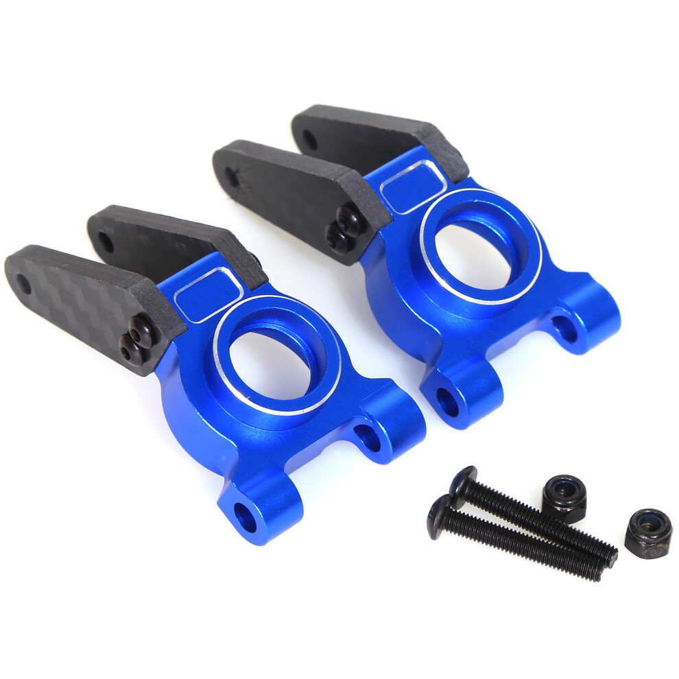 Aluminum Carbon Fiber Rear Axle Seat Rc Upgraded Parts For Arrma 1/10 Gorgon 4X2 2Wd Gorgon Monster Truck Rc Car, Blue 9113335118027