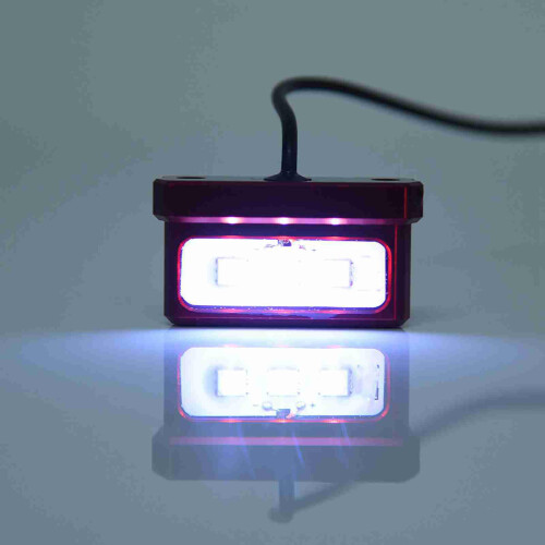 Universal Motorcycle License Plate Light - Black LED Plug & Play 2
