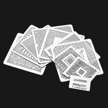 130pcs BGA Reballing Template Mesh Steel Rework Kit for PCB Maintenance