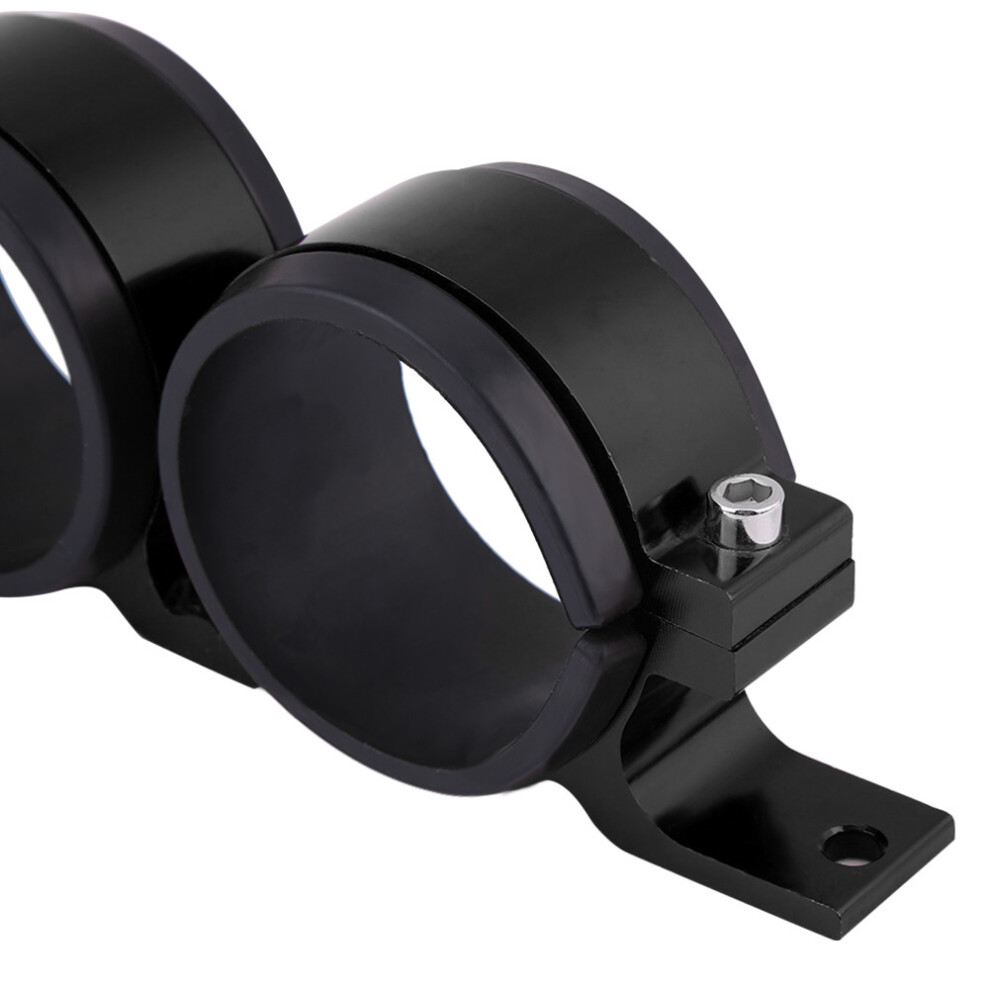 Aluminum Alloy 60Mm Fuel Pump Mount Bracket Dual Filter Clamp Black 4931382779245