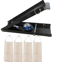 Foot Operated Aluminum Can Crusher with 4 Storage Bags for Easy Soda and Beer Can Recycling