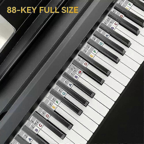 Removable Silicone Piano Keyboard Note Labels Piano Notes Guide Stickers 88 Keys 2