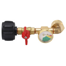 Propane Refill Adapter with On Off Valve LeakProof Brass Connector for 1LB Propane Tank