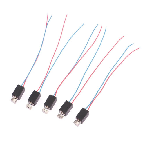 5PCS 4mm x 8mm 0408 Coreless DC Vibration Motor 3V Mini with Eccentric Wheel for DIY Projects