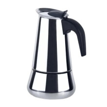Stovetop Espresso Maker Stainless Steel Moka Pot 4 Cup Induction Compatible Italian Coffee Brewer