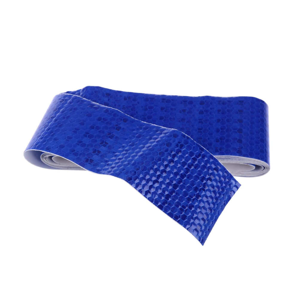 Reflective Tape For Cars Honeycomb Visibility Waterproof Adhesive Strip For Road Safety Blue 9053599512035