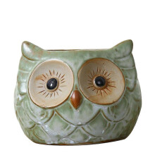 Ceramics Plants Pots Owl Decorative Ceramic Crafts for 1 Small Clay Pot