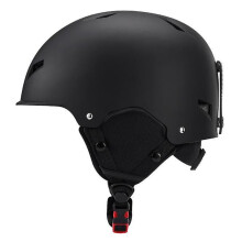 (M, black) Ski Helmet Half-covered Anti-impact for Adult and Kids