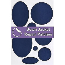 (Navy Blue) Down Jacket Repair Patches, Pre-cut Self-adhesive, Soft, Waterproof