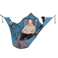 (210cmx70cm, blue) Outdoor Camping Hammock with Mosquito Net for Portable Sleeping