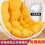 (black) Waterproof Thick Swing Seat Cushion with Backrest, Garden Use Only 1