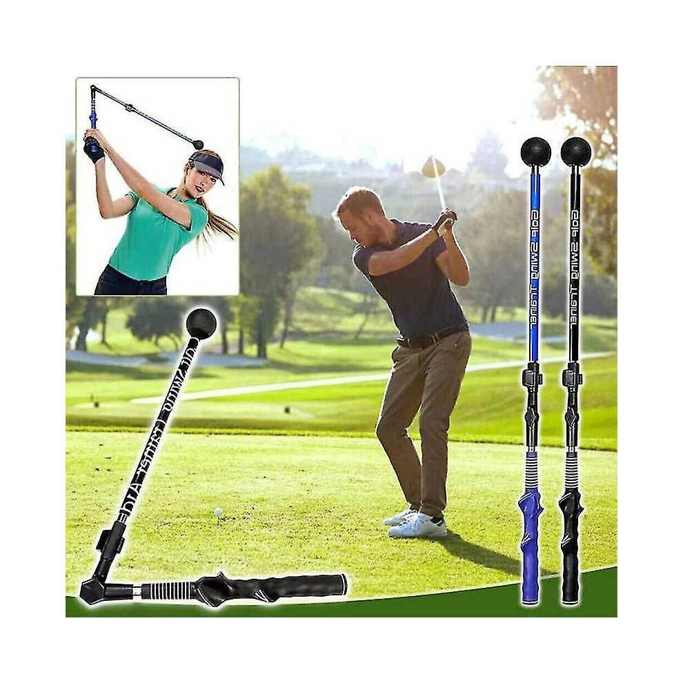 (Blue) Sure-Set Golf Swing Motion Correct Trainer Gesture Aid Training Corrector Set Blue