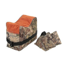 (Orange) Outdoor Shooting Rest Bags Target Sports Shooting Bench Rest Front & Rear Support Sand Bag Stand Holders for Rifles Unfilled for hy