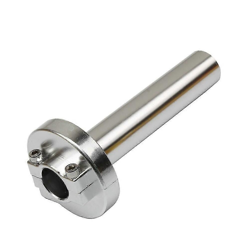 (Silver) Cnc Aluminum Multicolor Accelerator Throttle Twist Grips Handlebars Universal For Motorcycle Moped Scooter Bike Silver 8365024940315