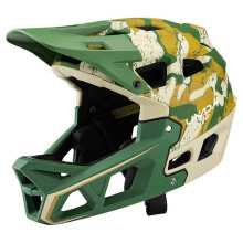 (camouflage green) Full Face Mountain Bike Helmet Adult Racing Downhill MTB Helmet for Mountain Bike