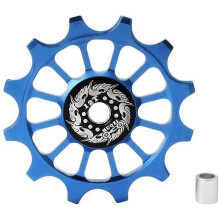 (blue) 12T Rear Derailleur with Ceramic Bearings for Universal Bicycles