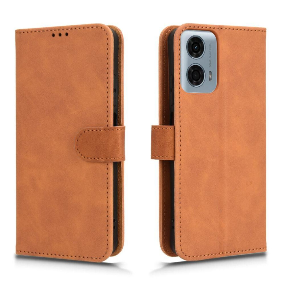 Case For Motorola Moto G34 5G Protective Cover Full Protection Leather Folio Flip Case With Card Holder Kickstand Card Insertion 9389440679184