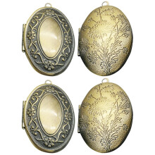 4 Pcs Photo Frame Pendant Picture Frames Locket for Photo Photo Frame Ornaments Pendant Necklace for Men Photo Decor