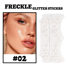 Glitter Metallic Freckle Tattoos, Butterflies Fake Tattoos Stickers for Festival Makeup, Rave Accessories, Natural Look Beauty Stickers