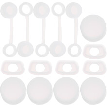 5 Sets Silicone Anti-spill Plug Tumbler Stopper Covers Drinking Tumblers Cup Lid Cap Straw
