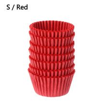 500/1000PCS Tray Pastry Tools Cake Liner Baking Cup Muffin Cases Chocolate Paper Liners Cake Paper Cups Cupcake Wrappers RED S