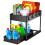 Pull-Out 2 Layer Storage Rack Kitchen Sink Organizer Racks Detachable Seasoning Laundry Storage Holders for Kitchen and Bathroom 1