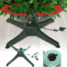 Musical Rotating Christmas Tree Stand, Anti-tilt Noiseless, Up to 9ft 120 lb, 360 Spinning with Remote, 3 Built-In Light Ports 800W