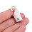 2 Pcs Blind Hook Drapery Rods Curtain Blinds Hanging White Plastic 2