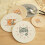7" Woven Round Placemats (Set of 4) 2