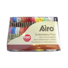 100 Pcs 50 Colors 8 Meters Embroidery Threads Polyester Cotton Thread Handmade Accessories Embroidery Thread