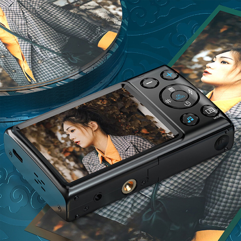 Txmfgh Digital Camera 18X Zoom, 64Mp, 2.8" Hd Screen - Vlogging & Photography, Compatible With Accessories & Card Reader Black 9389440473317