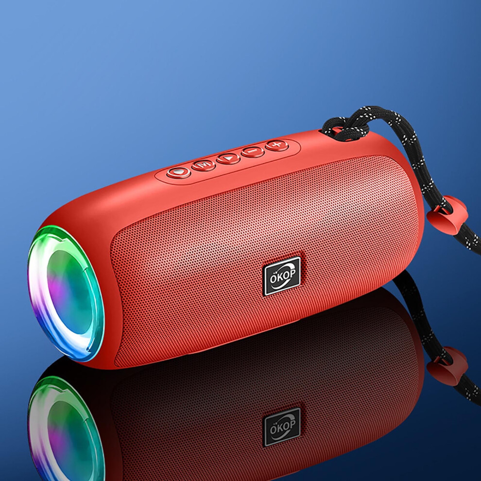 Gnobogi Bluetooth Speaker With Lanyard, High Volume Subwoofer, Colorful Lights, Portable For Outdoor Sports, Small Audio 9389440831445