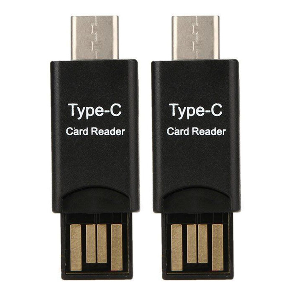 2X Usb 3.1 Type C Usb-C To -Sd Tf Card Reader Adapter For Pc Cellphone 9389440472440