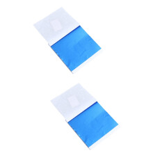 100 pcs 8x8.5cm Blue Foil Paper, compatible with Gold Leaf Tools, Shiny Craft Foil for Clay, Nails, Paintings, Statues, Wall & Furniture Decor