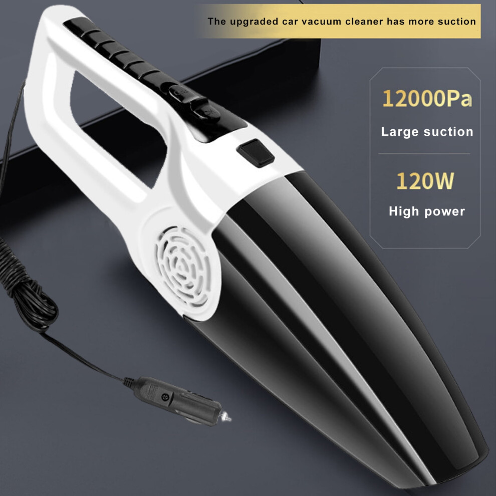 Susuchens Cordless Handheld Vacuum Cleaner 12000Pa Strong Suction Rechargeable Small Portable Car Vacuum Cleaner Accessories Black 9389440832831