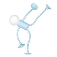 Cute Light Bead-Man Children's Lamp - 2024 Changeable Shape Light Bead-Man, Mini Table Lamp with Suction Cup - WELLNGS Blue