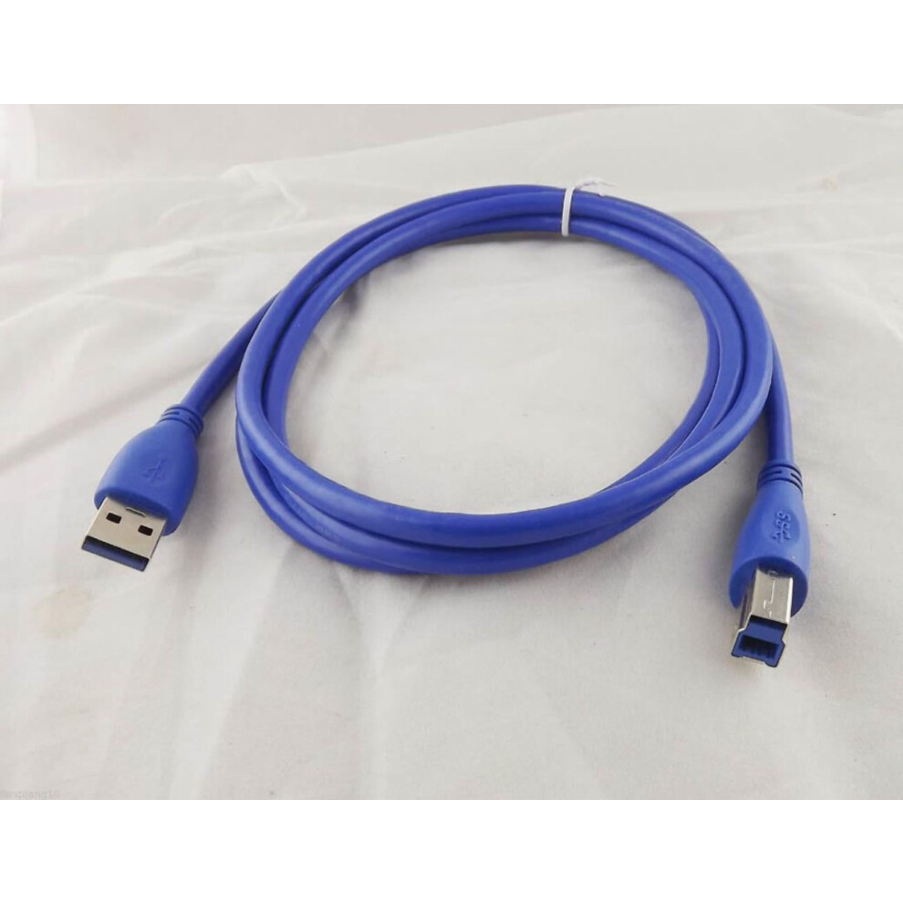 For 1Pc Usb 3.0 Type A Male Plug To B Male Printer Scanner Data Wire Cord Cable 1.5M/5Ft Blue 9389440552449