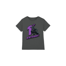(12-13 Years, Charcoal) Black Panther Childrens/Kids 1st Birthday T-Shirt