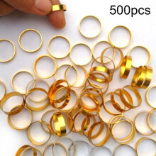 500 Pcs Metal Bird Foot Ring Bands, Clip on Leg Rings for Pigeon, Dove, Chicks, Bantam, Quail, Lovebirds, Finch, Small Poultry, Chicken