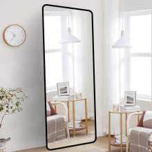 65"x22" Full Length Floor Mirror, Standing Full Body Mirror with Stand, Wall Mountable Dressing Mirror for Bedroom, Living Room Decor