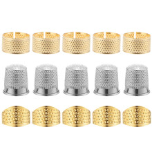 15 Pcs Sewing Thimble Finger Sleeve Cross Stitch Thimbles Embroidery Fingertip Thumb Protector Needlework Grip