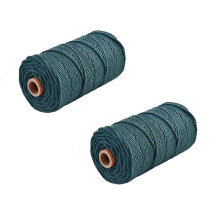 Xubond Crochet Yarn mm DYI 3 Craft Decorative x for m Warp 100 Cotton Macrame Yarn Knitting Home DIY fabric Green Knitting