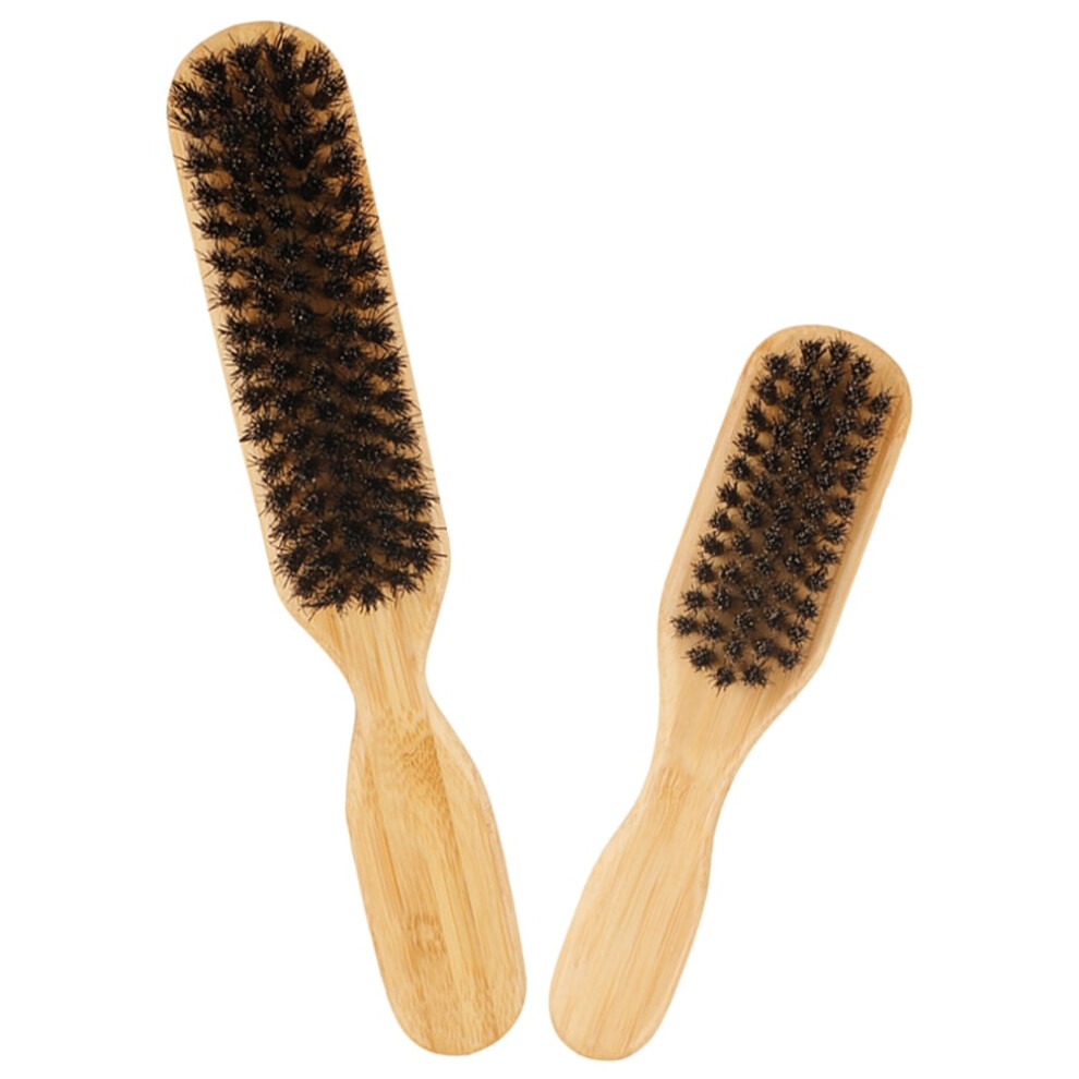 2pcs Men Hair Beard Cleaning Styling Brush Shredded Hair Brush Cleaning Beard Brush