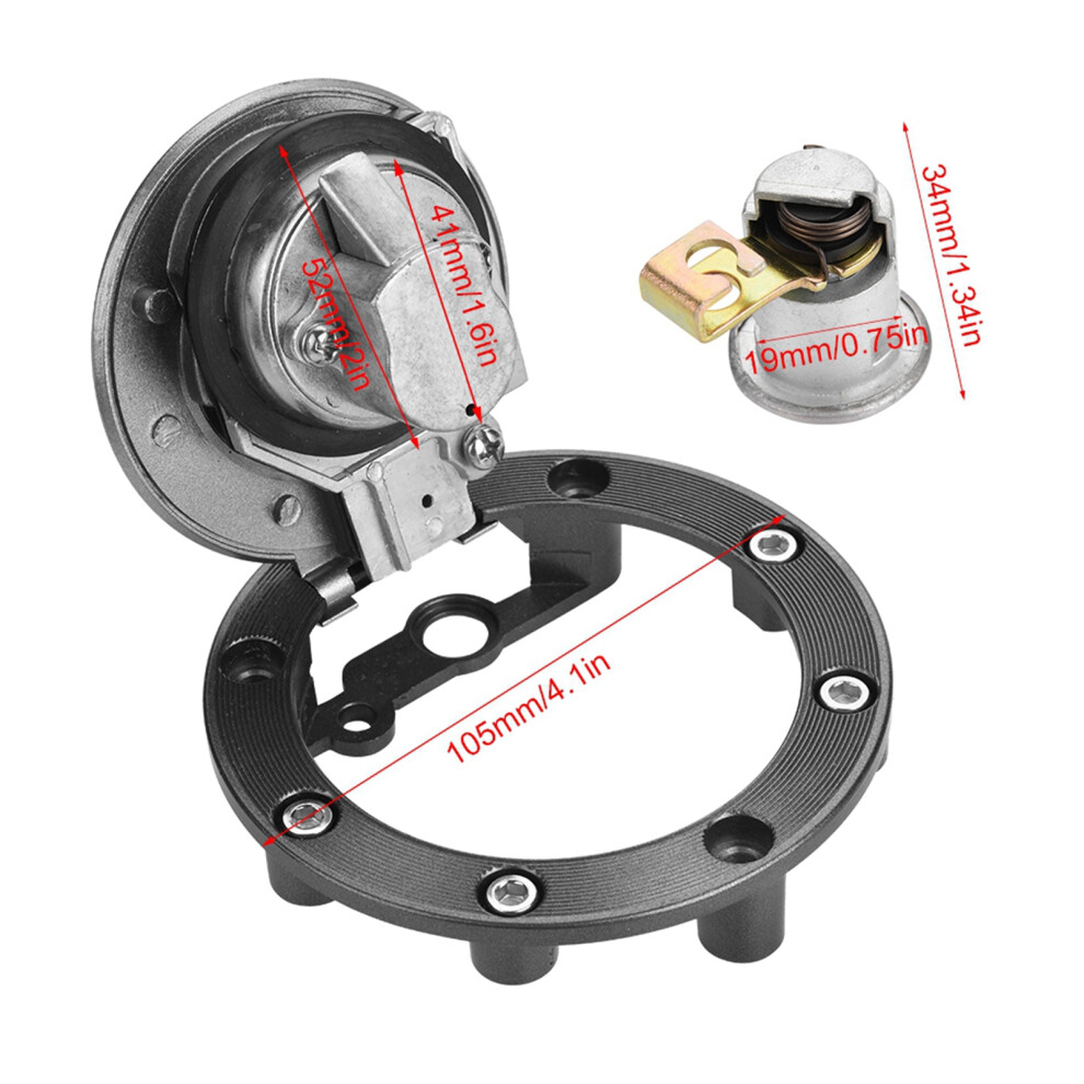 Motorcycle Ignition Switch Fuel Gas Cap Seat Lock For Yamaha Yzf R1 R6 Fz6 2004-2011 5041382780666