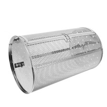 Stainless Steel Rotisserie Basket for Air Fryer, 360 Even Heating Grill Cage for BBQ, Nuts, Vegetables