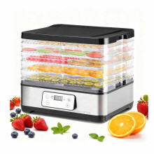 Electric Food Dehydrator with Timer Control, Power MultiTray Design for Fruits and Vegetables