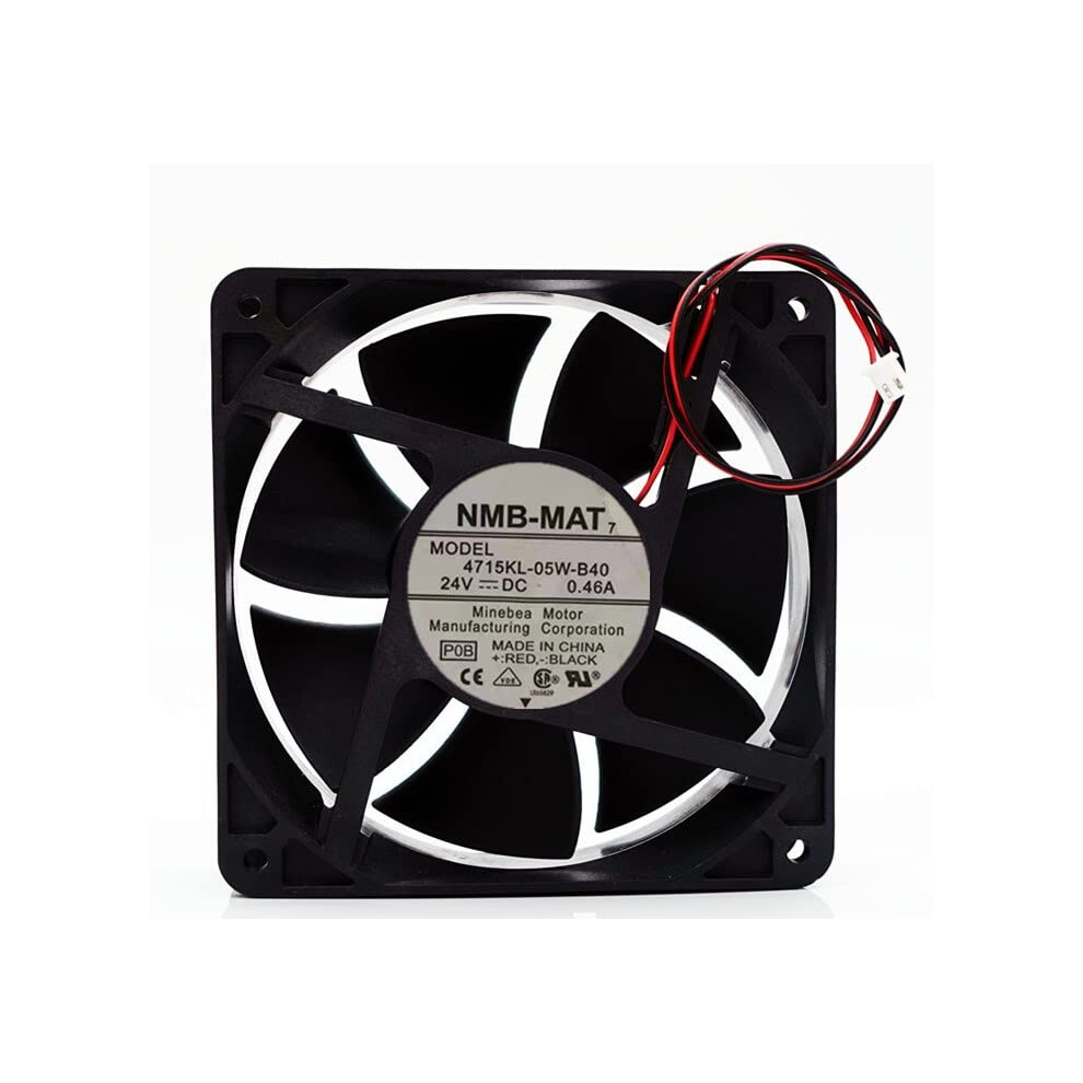 4715Kl05wb40 24V Dc Cooling Fan 12Cm 2Wire Airflow Low Noise Industrial Exhaust Fan 9053599513445