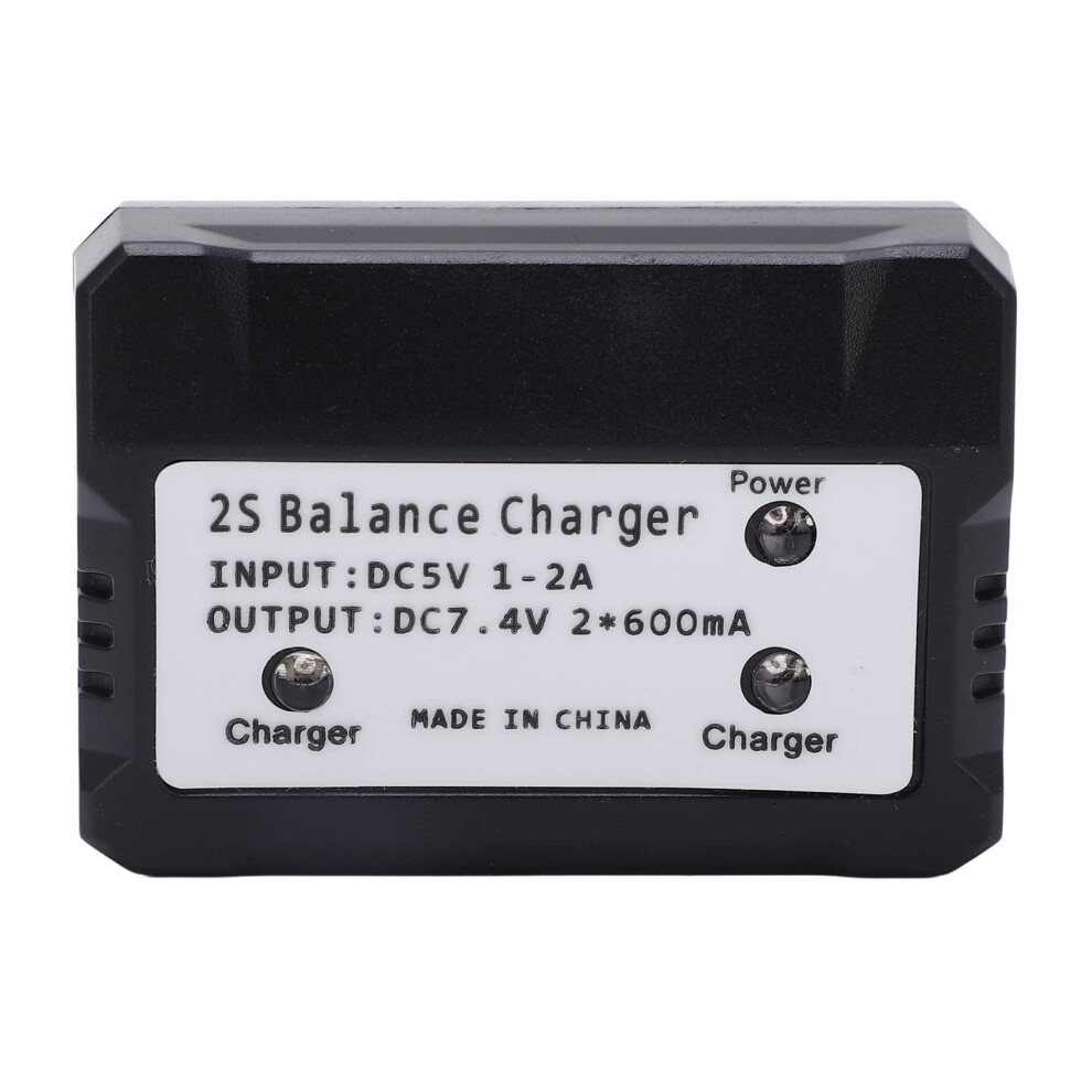 2S Lipo Battery Charger For 7.4V Rc Car Boat Plane, Fast Balanced Charging With Led Indicator 9070919127335